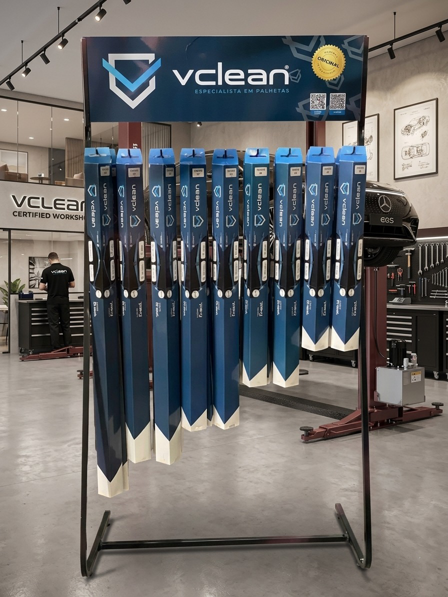 Expositor VClean no ponto de venda
