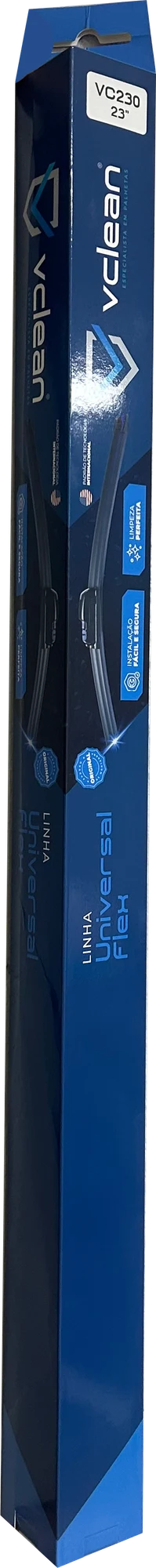 Embalagem triangular da Linha Universal Flex da VClean, código VC230, tamanho 23 polegadas