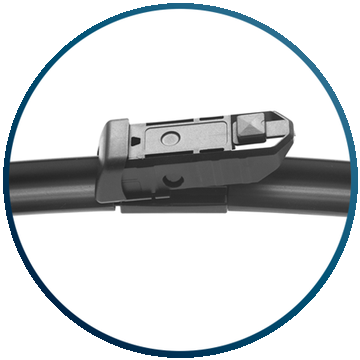 Conector CNX1 da Linha Exact VClean, detalhe do encaixe