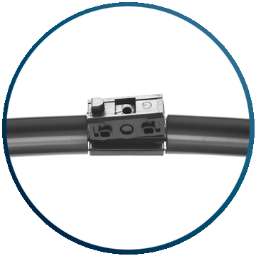 Conector CNX20 da Linha Exact VClean, detalhe do encaixe